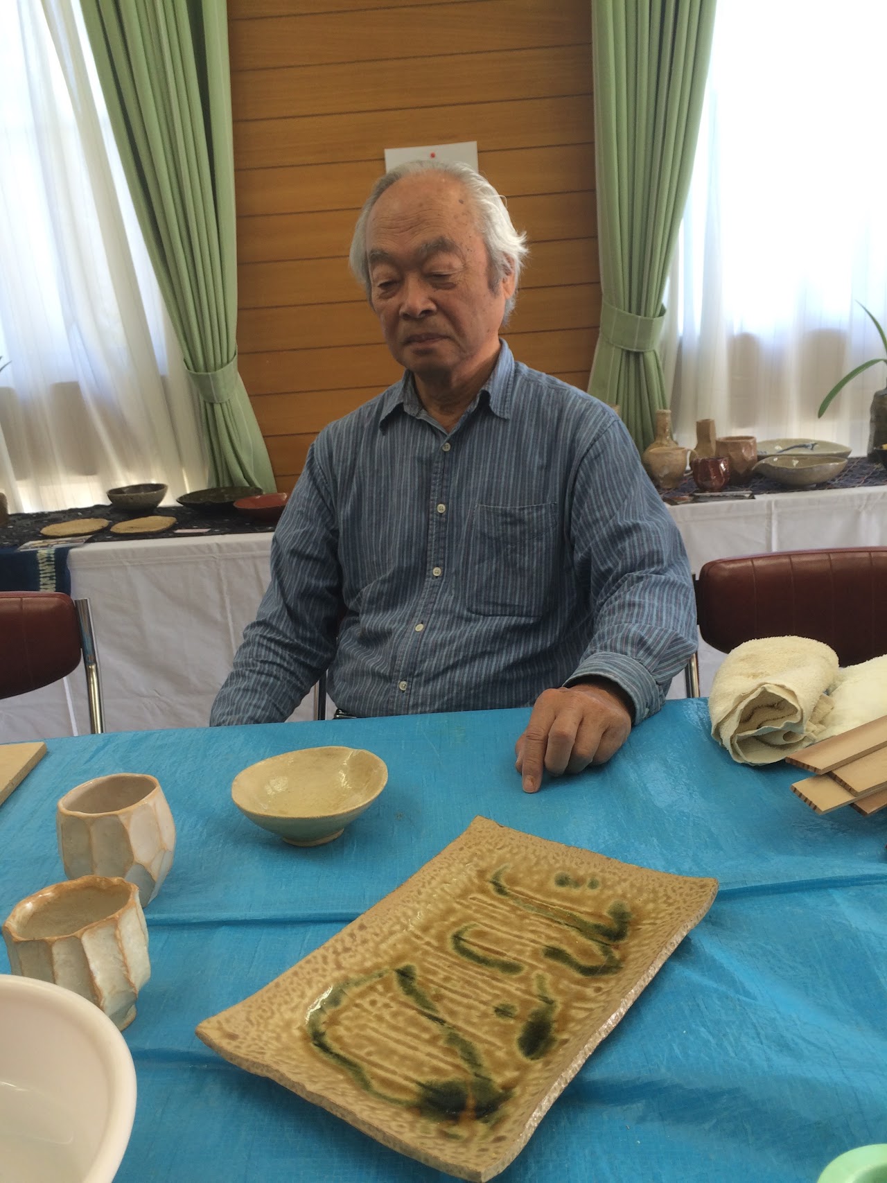 陶芸教室のようす①